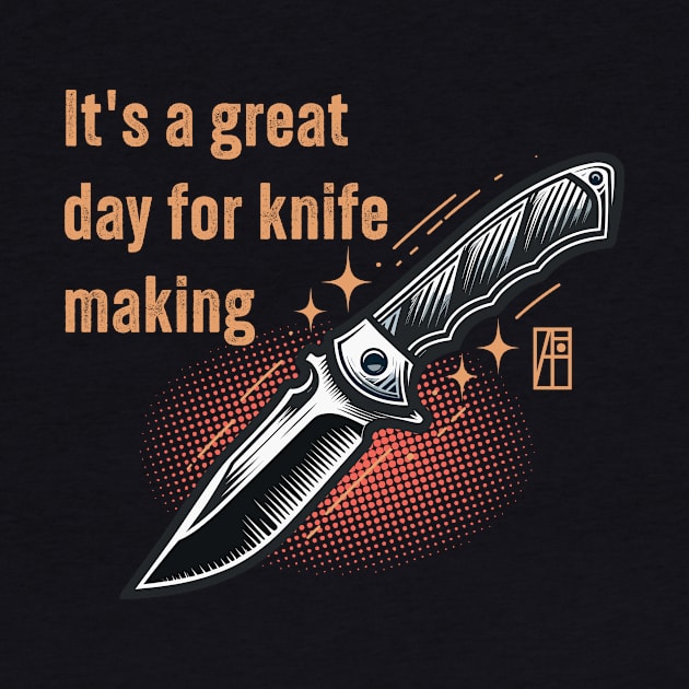 It's a Great Day for Knife Making - Knives are my passion - I love knife - Fishing knife by ArtProjectShop